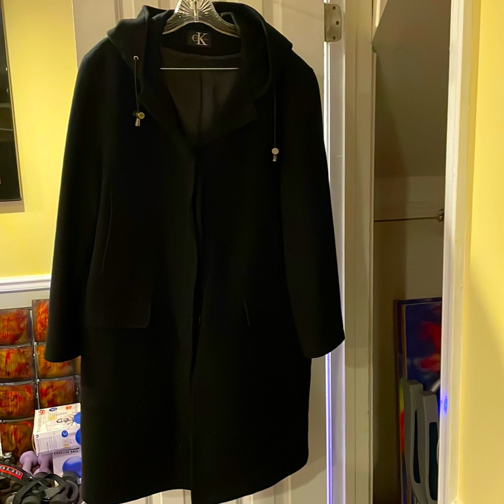 Calvin Klein wool 3/4 length coat